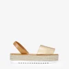 Bosanova Espadrilles | Sandales Spartiates | Abarca doré avec alfa