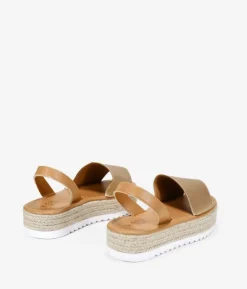 Bosanova Espadrilles | Sandales Spartiates | Abarca doré avec alfa