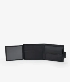 Homme Bosanova Portefeuilles | Américain en cuir noir
