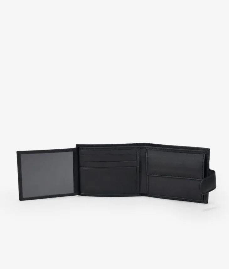 Homme Bosanova Portefeuilles | Américain en cuir noir
