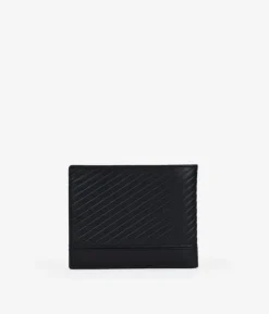 Homme Bosanova Portefeuilles | Américaine en cuir noir sans bourse