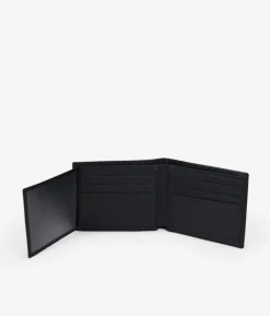 Homme Bosanova Portefeuilles | Américaine en cuir noir sans bourse