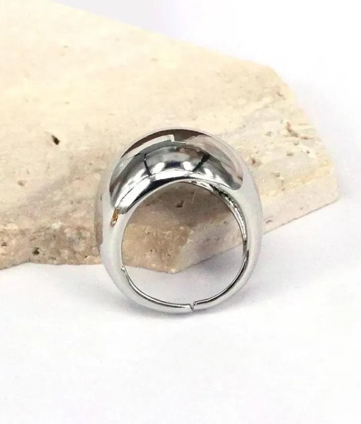 Bosanova Bagues | Bague minimaliste en métal argenté