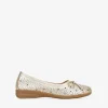 Bosanova Chaussures En Cuir | Ballerines Et Mary Janes | Ballerines en cuir doré découpées au laser