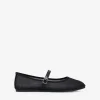 Bosanova Ballerines Et Mary Janes | Ballerines en maille noire avec bride réglable