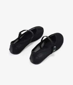 Bosanova Ballerines Et Mary Janes | Ballerines en maille noire avec bride réglable