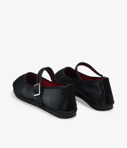 Bosanova Ballerines Et Mary Janes | Ballerines en velours noir avec boucle