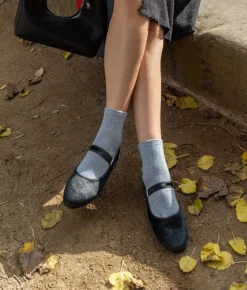 Bosanova Ballerines Et Mary Janes | Ballerines en velours noir avec boucle