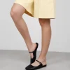 Bosanova Ballerines Et Mary Janes | Ballerines noires à bout ouvert avec bride et boucle