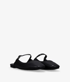 Bosanova Ballerines Et Mary Janes | Ballerines noires à bout ouvert avec bride et boucle