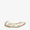 Bosanova Ballerines Et Mary Janes | Ballerines plates dorées avec noeud