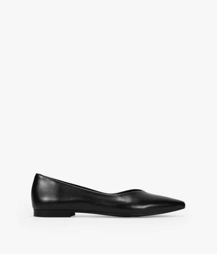 Bosanova Chaussures En Cuir | Ballerines Et Mary Janes | Ballerines plates en cuir noir