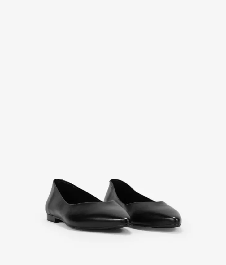 Bosanova Chaussures En Cuir | Ballerines Et Mary Janes | Ballerines plates en cuir noir