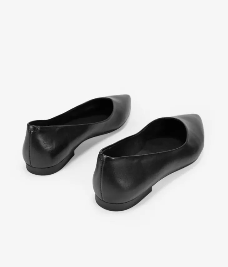 Bosanova Chaussures En Cuir | Ballerines Et Mary Janes | Ballerines plates en cuir noir
