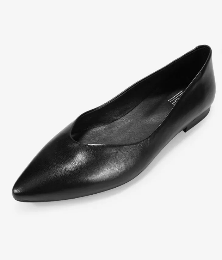 Bosanova Chaussures En Cuir | Ballerines Et Mary Janes | Ballerines plates en cuir noir