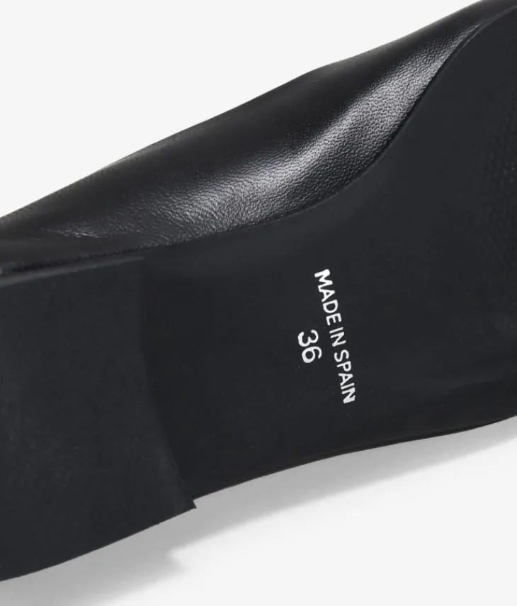 Bosanova Chaussures En Cuir | Ballerines Et Mary Janes | Ballerines plates en cuir noir