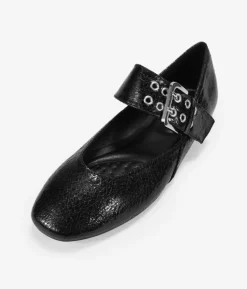 Bosanova Ballerines Et Mary Janes | Ballerines plates noires avec bride et boucle