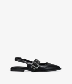 Bosanova Ballerines Et Mary Janes | Ballerines slingback noires avec bride et boucle