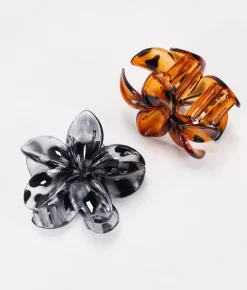 Femme Bosanova Accessoires Pour Cheveux | Barrette à cheveux fleur d'hibiscus marron