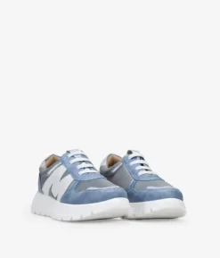 Bosanova Baskets Toile | Baskets à lacets bleues