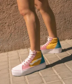 Bosanova Baskets Montantes | Baskets À Plateforme | Baskets basses multicolores