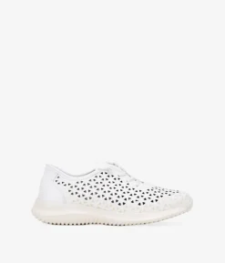 Bosanova Chaussures En Cuir | Baskets blanches en cuir découpé au laser