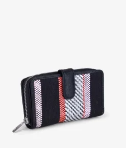 Femme Bosanova Portefeuilles | Billetero mediano en rafia negro