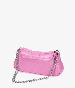 Bosanova Sacs Porté Épaule | Petits Sacs | Bolso de hombro rosa con cadena