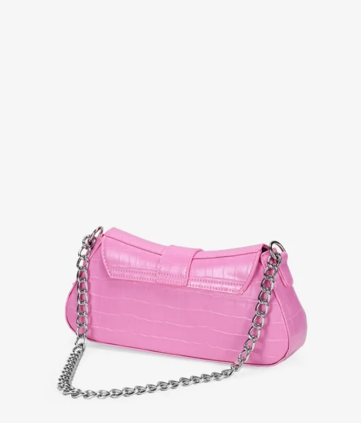 Bosanova Sacs Porté Épaule | Petits Sacs | Bolso de hombro rosa con cadena
