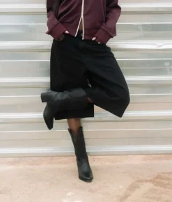 Bosanova Bottes À Talons | Bottes Cowboy | Bottes de cowboy noires avec broderie