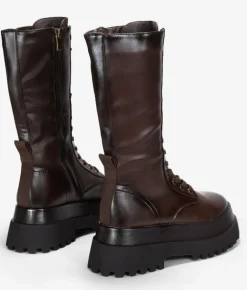 Bosanova Bottes Semelles Track | Bottes Militaires | Bottes hautes marron à lacets