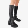 Bosanova Bottes À Talons | Bottes Hautes | Bottes hautes noires avec zip