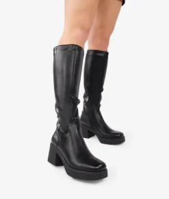 Bosanova Bottes À Talons | Bottes Hautes | Bottes hautes noires avec zip