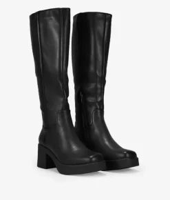 Bosanova Bottes À Talons | Bottes Hautes | Bottes hautes noires avec zip