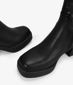 Bosanova Bottes À Talons | Bottes Hautes | Bottes hautes noires avec zip