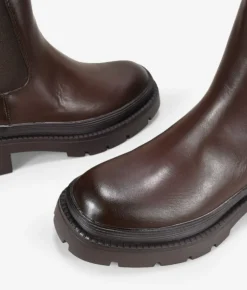 Bosanova Bottes Semelles Track | Bottines Chelsea | Bottes marron avec élastiques