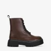Bosanova Bottes Militaires | Bottes De Plateforme | Bottes militaires marron avec plateforme