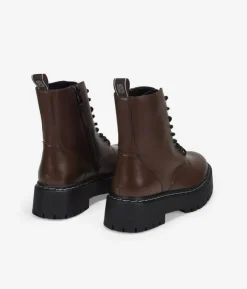 Bosanova Bottes Militaires | Bottes De Plateforme | Bottes militaires marron avec plateforme