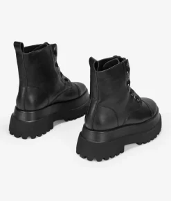 Bosanova Bottes Semelles Track | Bottes Militaires | Bottes militaires noires avec semelle de piste