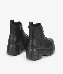 Bosanova Bottes Semelles Track | Bottes Militaires | Bottes militaires noires avec plateforme