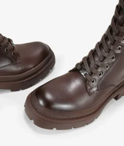 Bosanova Bottes Militaires | Bottines à lacets marron