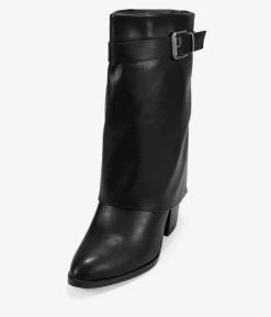 Bosanova Bottes À Talons | Bottes Cowboy | Bottines à talons noires avec guêtre