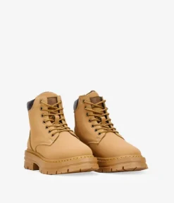 Bosanova Bottes D'hiver | Bottes Militaires | Bottines camel à lacets et plateforme