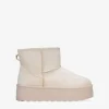 Bosanova Bottes D'hiver | Bottes De Plateforme | Bottines de neige beiges à plateforme