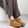 Bosanova Bottes D'hiver | Chaussures En Cuir | Bottines d'hiver en cuir croûte de cuir