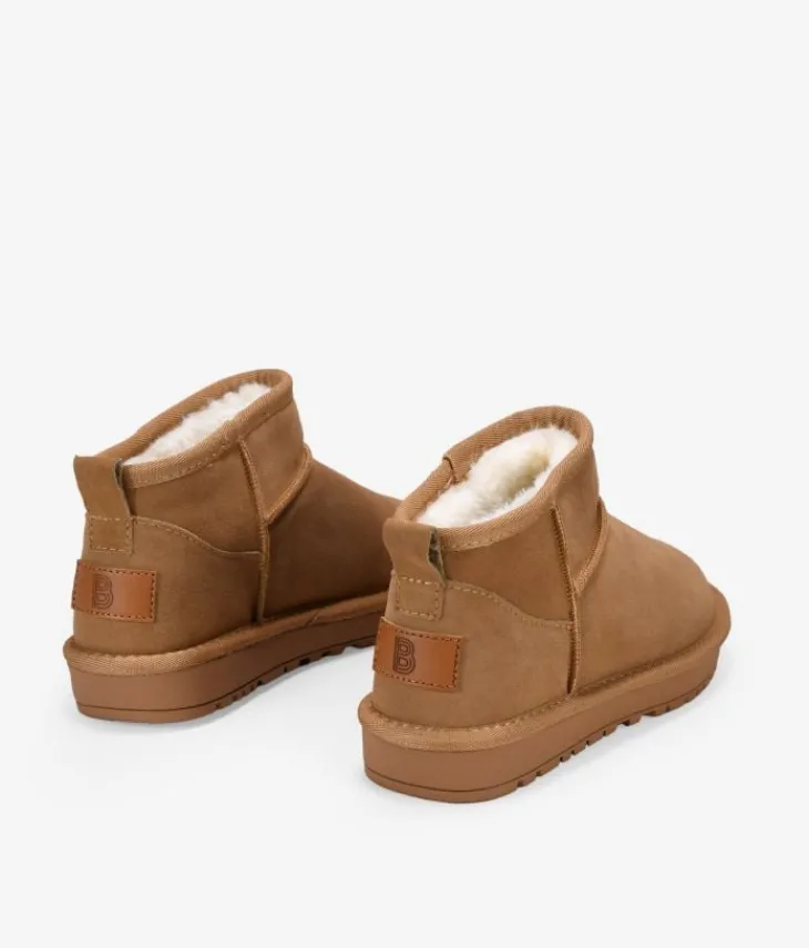 Bosanova Bottes D'hiver | Chaussures En Cuir | Bottines d'hiver en cuir croûte de cuir