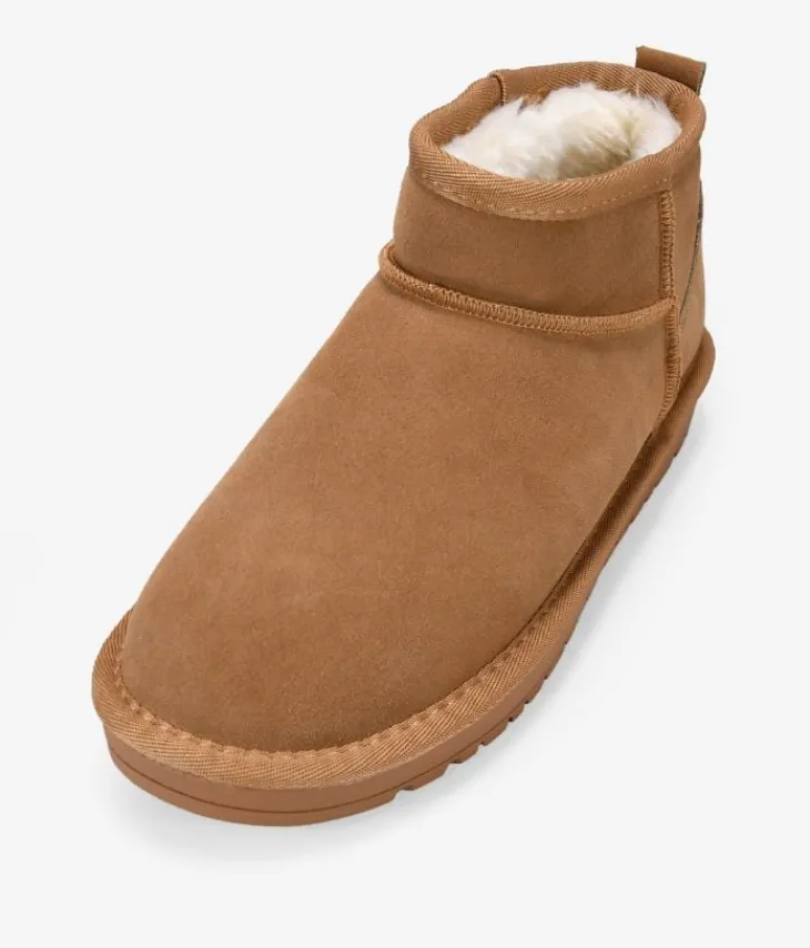 Bosanova Bottes D'hiver | Chaussures En Cuir | Bottines d'hiver en cuir croûte de cuir