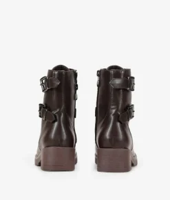 Bosanova Bottes Militaires | Bottines marron à boucles