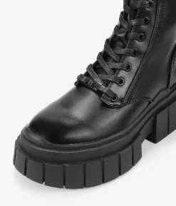 Bosanova Bottes Semelles Track | Bottes Militaires | Bottines militaires noires à semelle track