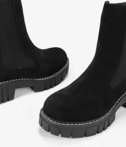 Bosanova Bottes Semelles Track | Bottines Chelsea | Bottines noires à élastiques